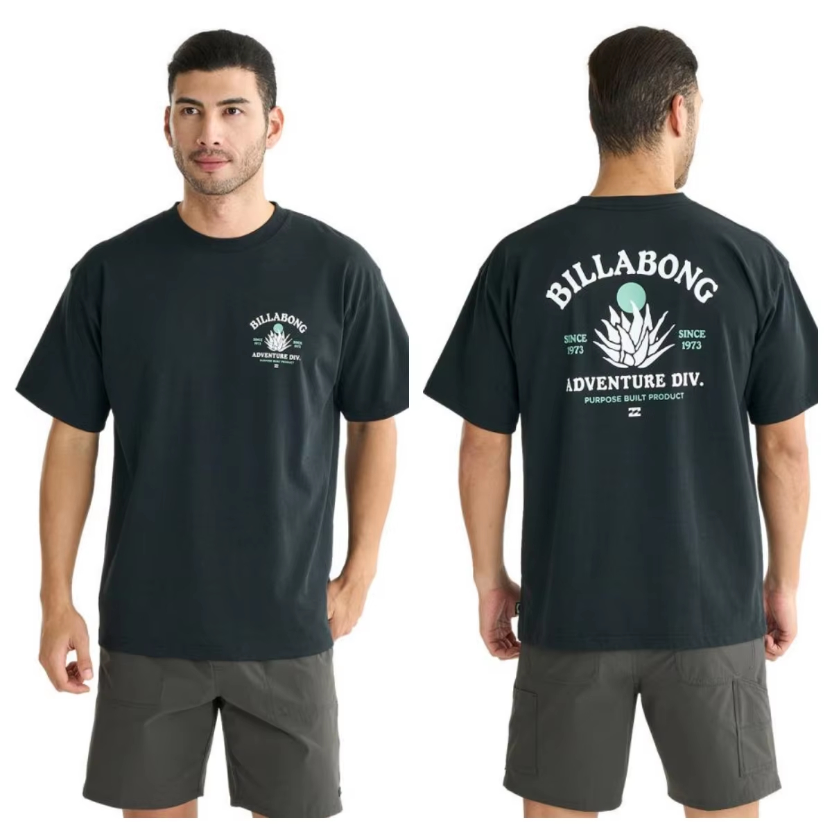Outdoor Adventure Brand - T-shirt en coton avec motif graphique