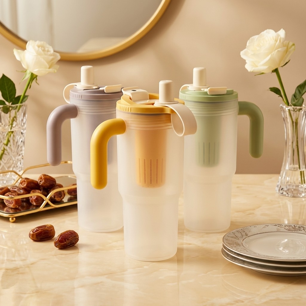 Water Filter Straw - Bouteille d'eau en plastique de 850