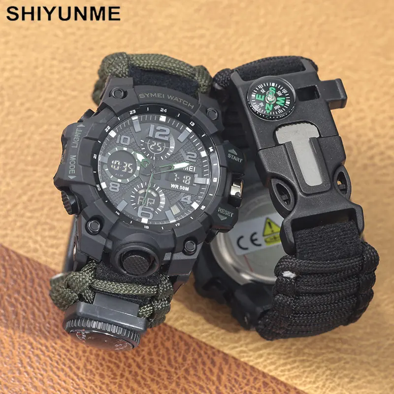 Outdoor Adventure Watches - SHIYUNME survie en plein air hommes