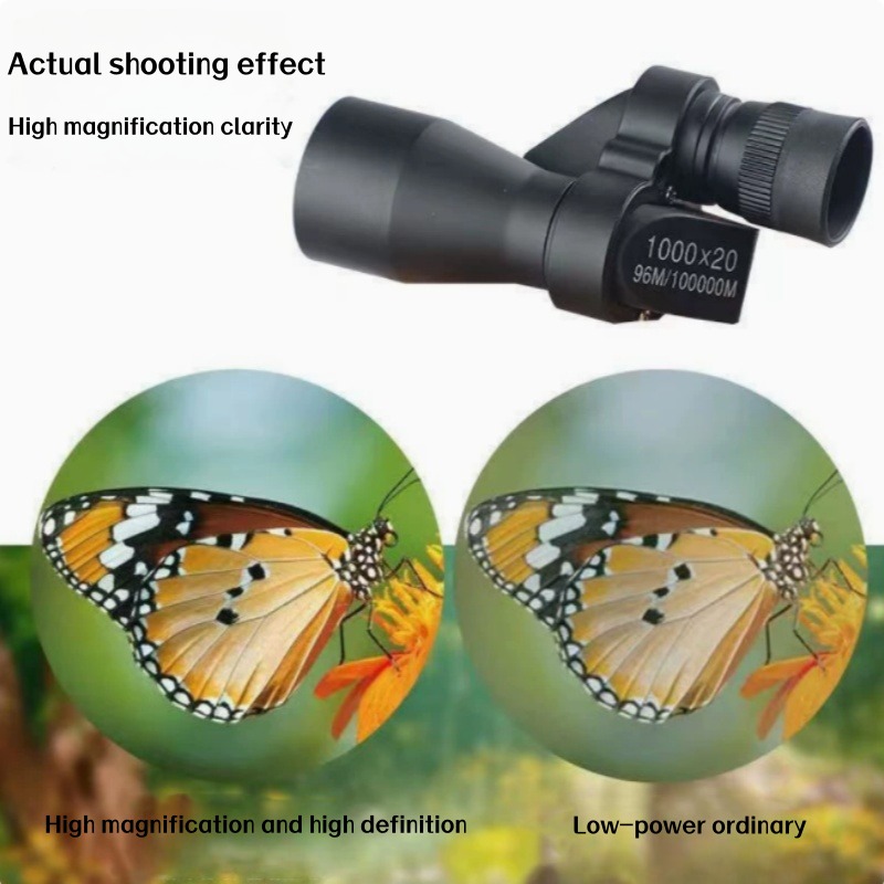 Outdoor Adventure Watches - Mini-télescope monoculaire portable HD avec zoom,