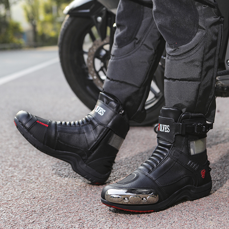 Outdoor Adventure Brand - Bottes de moto résistantes à l'usure,