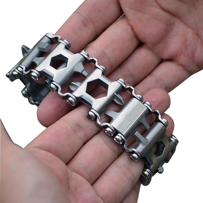 Outdoor Adventure Watches - Bracelet à outils multifonction en acier