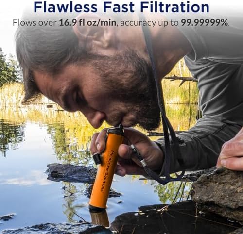 Filtre à eau Pro 6L Camo Gravi - Water Filter Straw avis et prix
