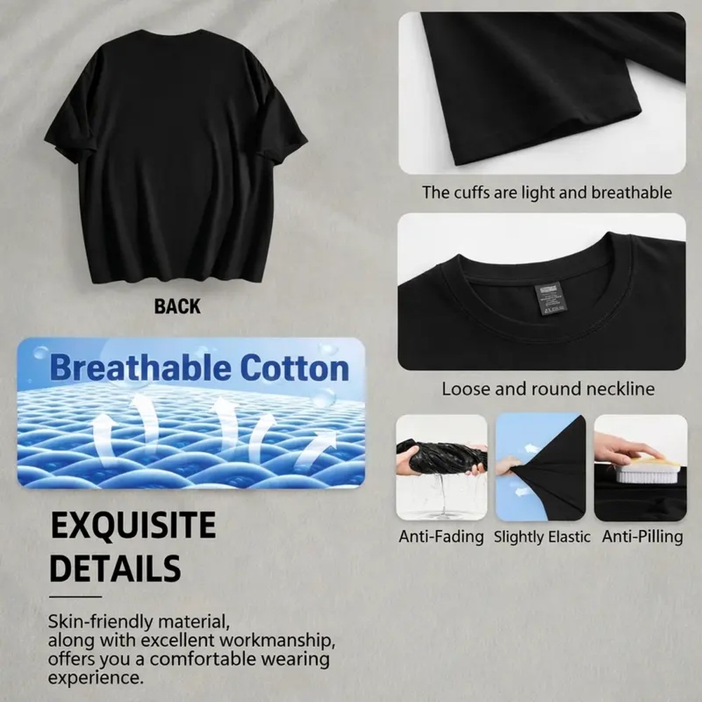 T-shirt noir à imprimé lettres - Outdoor Adventure Wear avis et prix