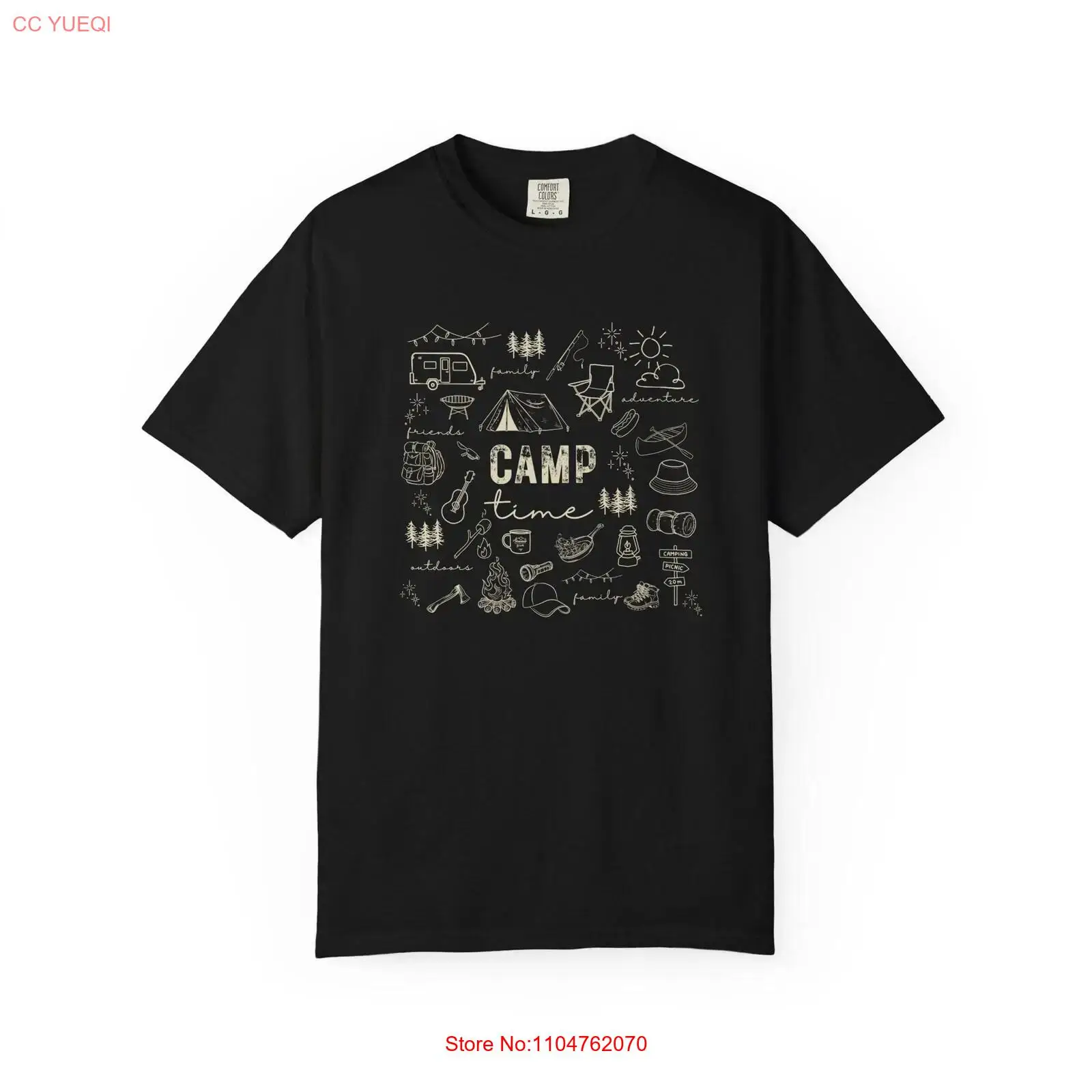 T-shirt de camping vintage lav - Outdoor Adventure Wear avis et prix
