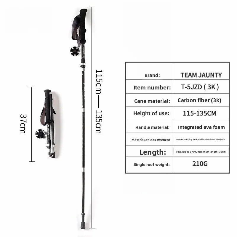 Bâtons de randonnée pliables e - Trekking Pole Carbon avis et prix