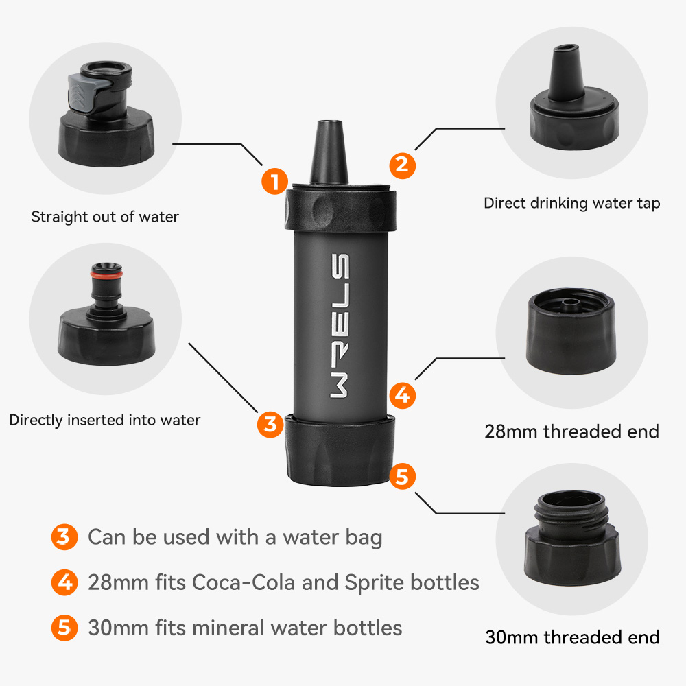 Paille filtrante à eau personn - Water Filter Straw avis et prix