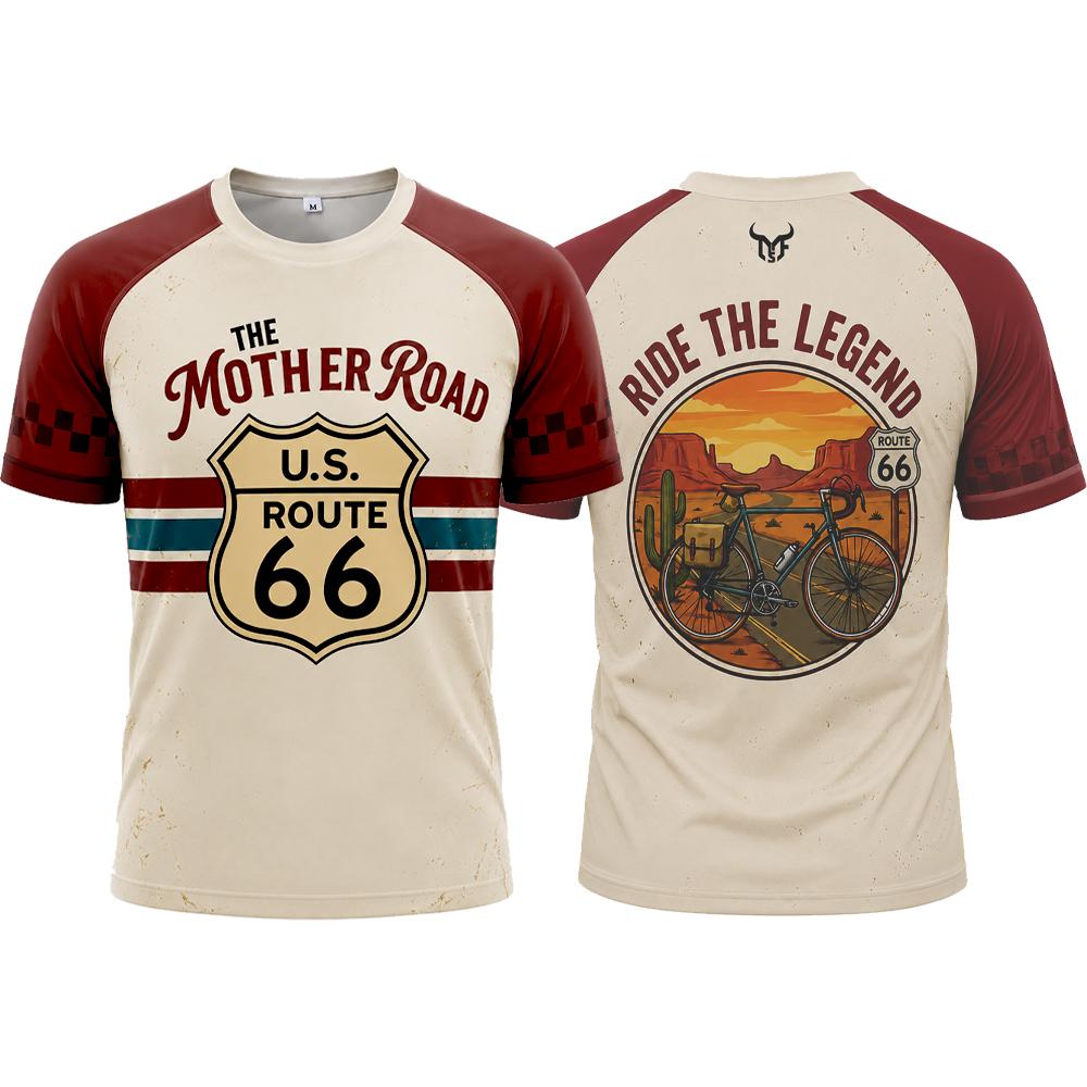 T-shirt Route 66 Vintage Road  - Outdoor Adventure Wear avis et prix