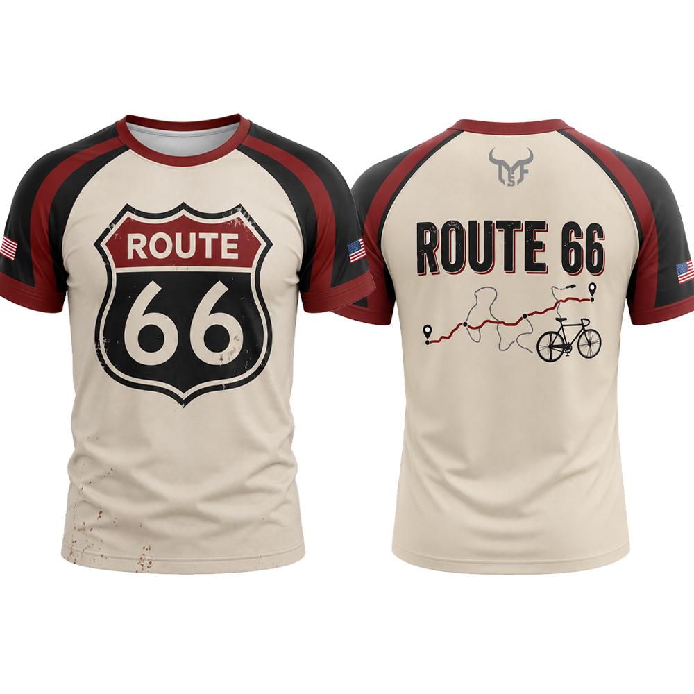 T-shirt Route 66 Vintage Road  - Outdoor Adventure Wear avis et prix