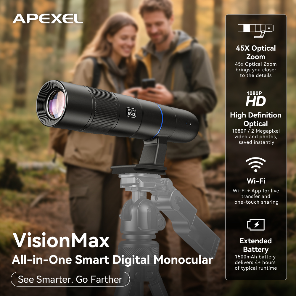 APEXEL Zoom optique 45X Vision - Outdoor Adventure Watches avis et prix