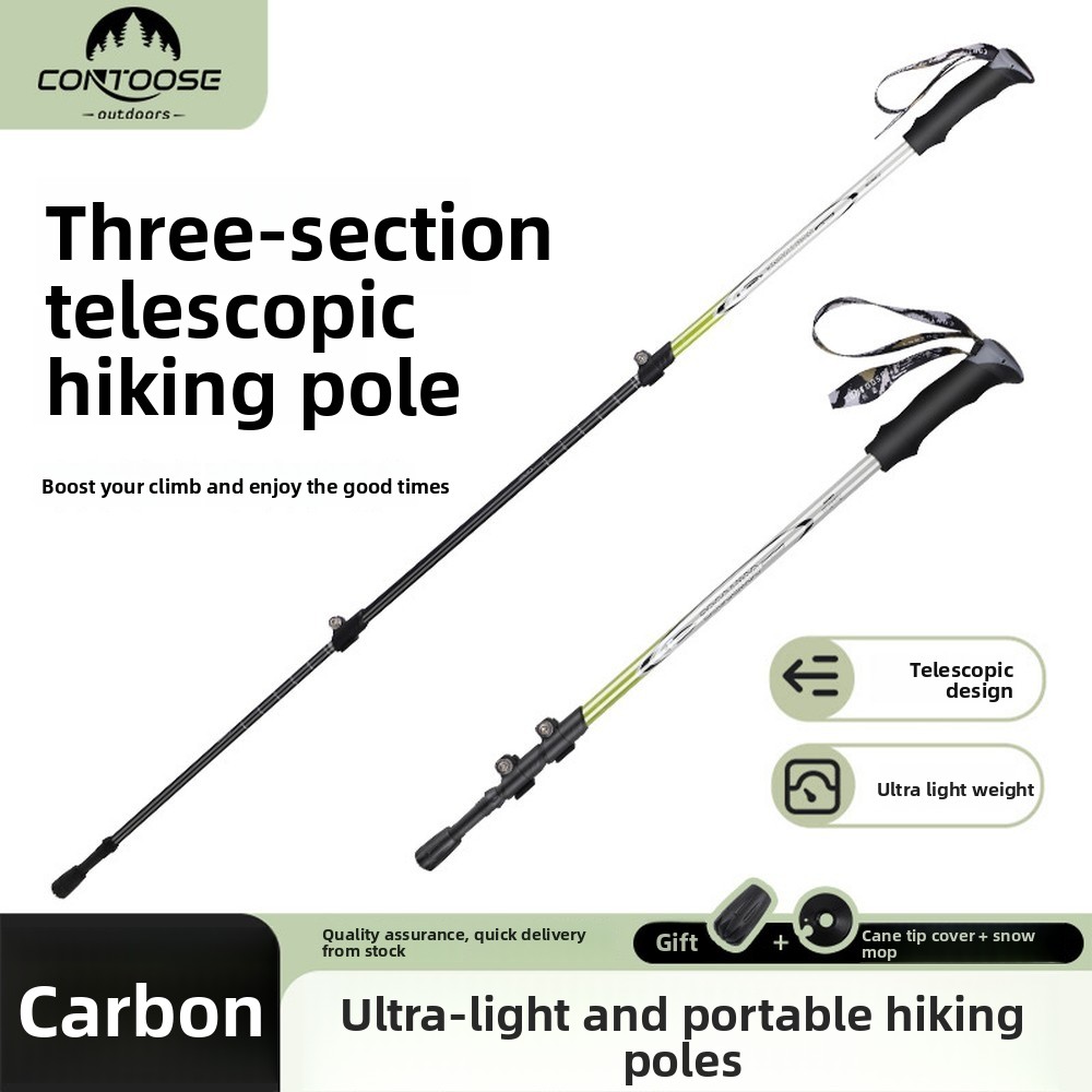 Bâton de randonnée télescopiqu - Trekking Pole Carbon avis et prix