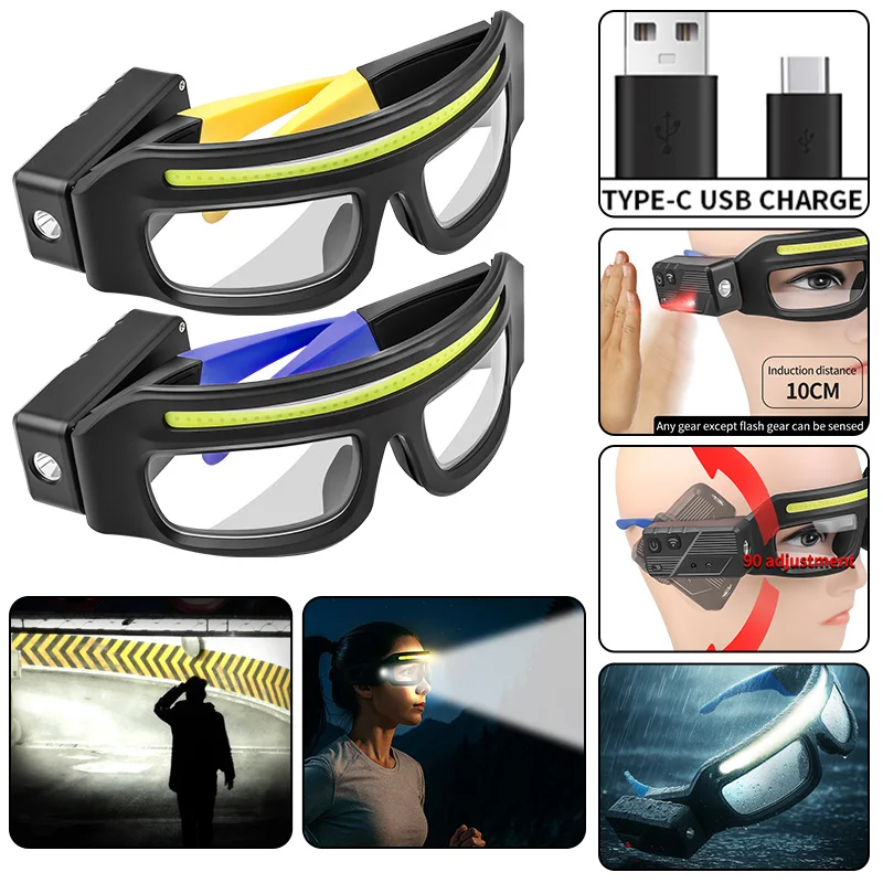 Lampe frontale LED COB, lumièr - Headlamp Waterproof Rechargeable avis et prix