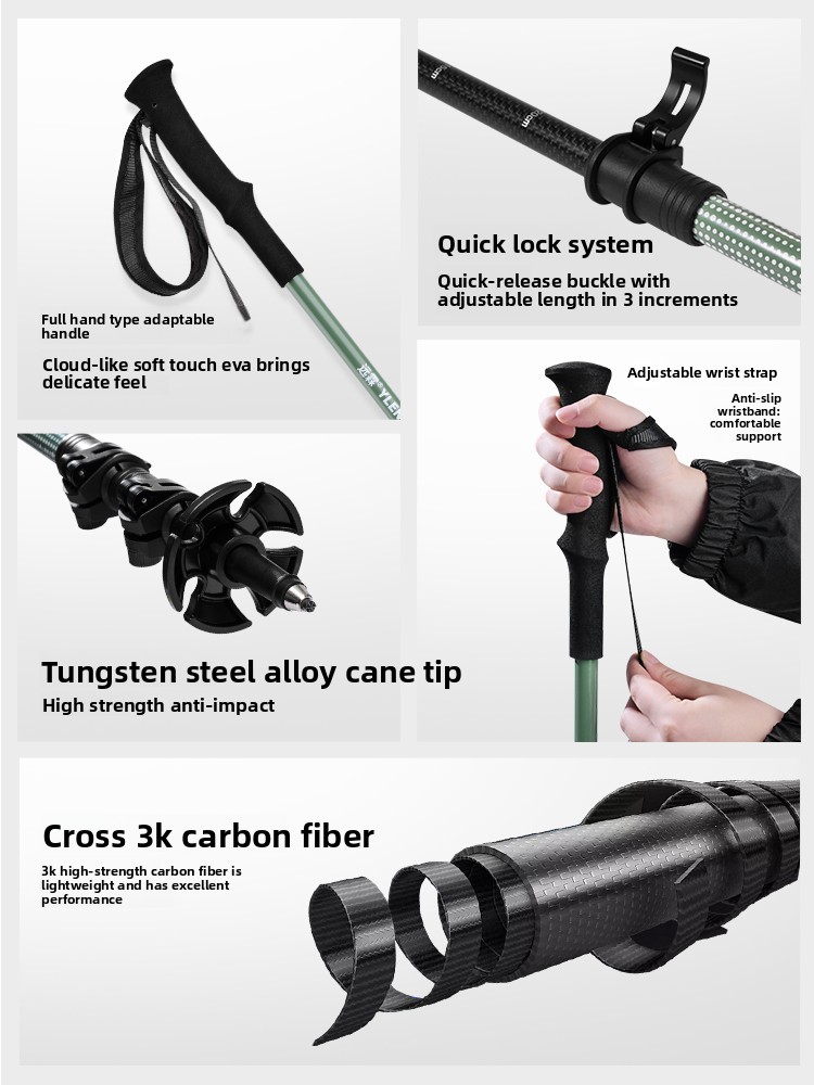 Bâtons de randonnée profession - Trekking Pole Carbon avis et prix